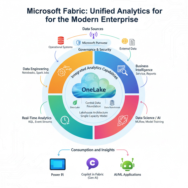 Microsoft Fabric OneLake diagram
